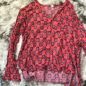 Long sleeve blouse